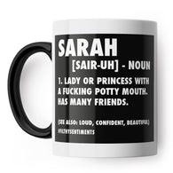 Personalised Name Noun & Meaning Mug